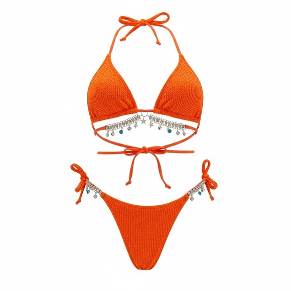 SHEIN Other - SHEIN Bright Orange Bikini Set